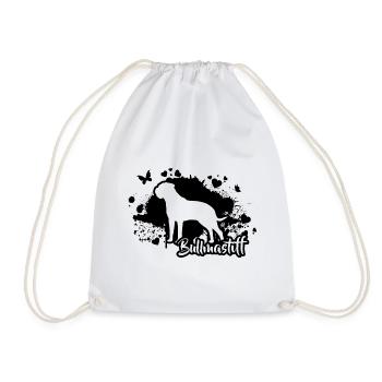 BULLMASTIFF Dogs Dog Wilsigns - Drawstring Bag - white - Front