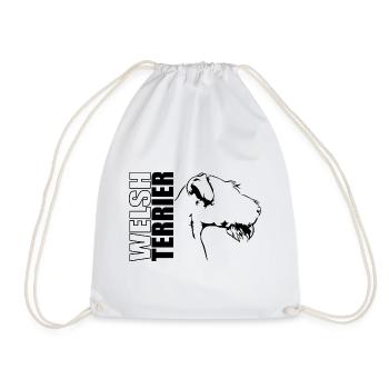 WELSH TERRIER Profil Chiens Chien Wilsigns - Sac de sport léger - blanc - Devant
