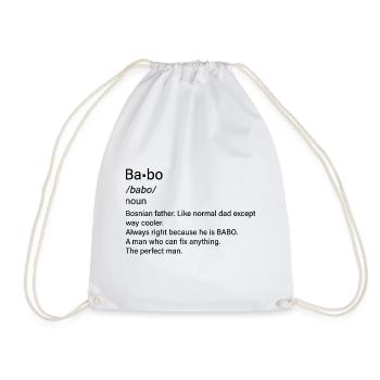 Babo SFRJ Balkan Geschenk Jugoslawien Jugo - Turnbeutel - Weiß - Vorne