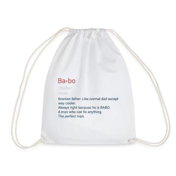Babo SFRJ Balkan Geschenk Jugoslawien Jugo - Turnbeutel - Weiß - Vorne