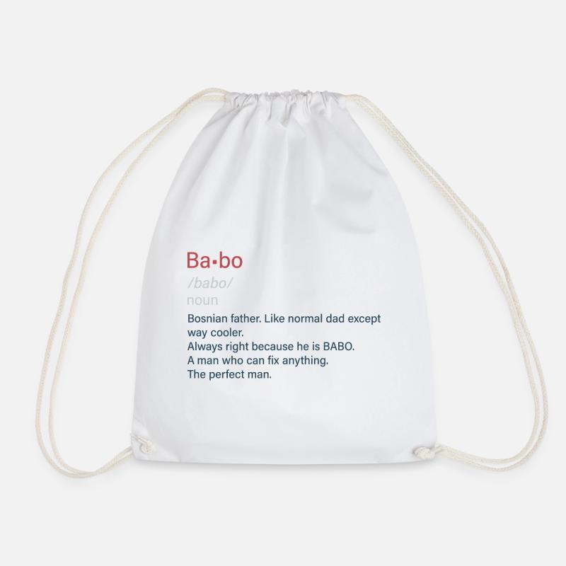 Babo SFRJ Balkan Geschenk Jugoslawien Jugo - Turnbeutel - Weiß
