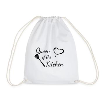 Queen of the Kitchen - Drawstring Bag - white - Front