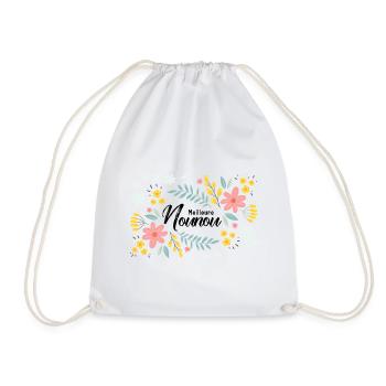 Meilleure Nounou cadeau nounou - Sac de sport léger - blanc - Devant