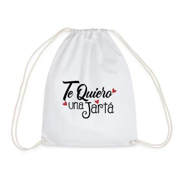 I Love You a Jarta - Drawstring Bag - white - Front