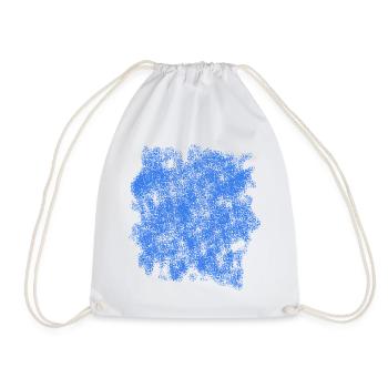 Background Blue - Drawstring Bag - white - Front
