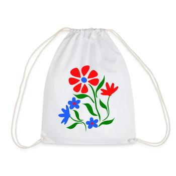 Fleur - Sac de sport léger - blanc - Devant