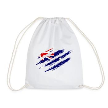 Griffes à gratter du drapeau australien coupées sous - Sac de sport léger - blanc - Devant