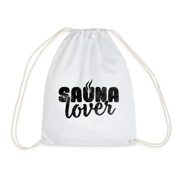 Sauna lover Spa Banja Hamam Geschenk Saunahaus - Turnbeutel - Weiß - Vorne
