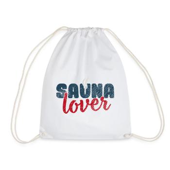 Sauna lover Spa Banja Hamam Geschenk Saunahaus - Turnbeutel - Weiß - Vorne