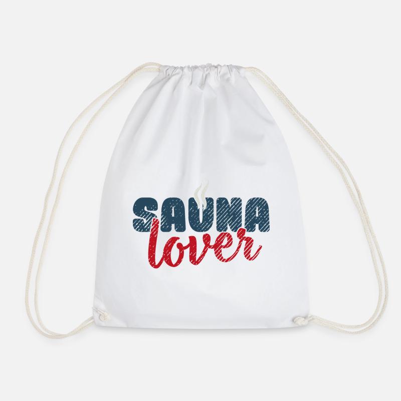 Sauna lover Spa Banja Hamam Geschenk Saunahaus - Turnbeutel - Weiß