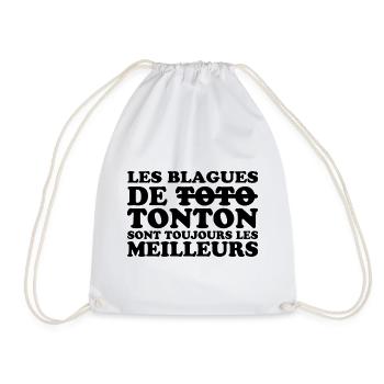 Meilleurs tontons cadeau pour tonton drôle - Sac de sport léger - blanc - Devant