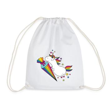 Unicorn École École École Cône de sucre - Sac de sport léger - blanc - Devant