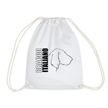 Bracco Italiano Profil Jagdhund Jagdhunde Wilsigns - Turnbeutel - Weiß - Vorne