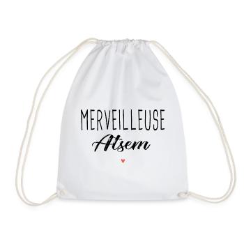 Atsem Merveilleuse atsem cadeau nounou nourice - Sac de sport léger - blanc - Devant