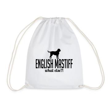 DEUTSCH MASTIFF what else Hundespruch Wilsigns - Drawstring Bag - white - Front