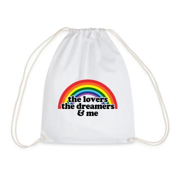 The Lovers The Dreamers and Me - Drawstring Bag - white - Front