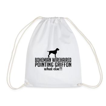 BOHEMIAN WIREHAIRED POINTING GRIFFON what else - Turnbeutel - Weiß - Vorne