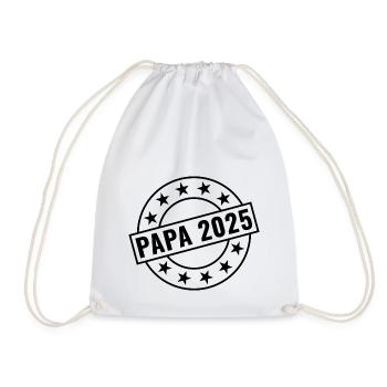 Papa 2025 - Turnbeutel - Weiß - Vorne