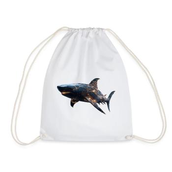 Cybershark – Pouvoir futuriste des profondeurs - Sac de sport léger - blanc - Devant