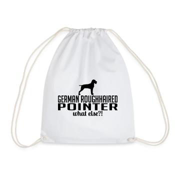 GERMAN ROUGHHAIRED POINTER what else Hund Wilsigns - Turnbeutel - Weiß - Vorne