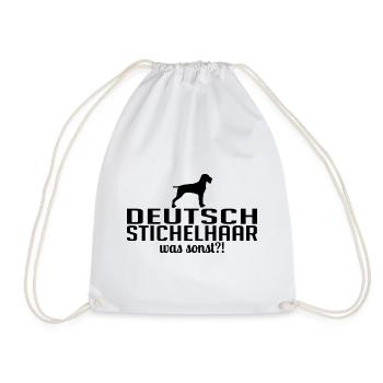 DEUTSCH STICHELHAAR was sonst Hunde Wilsigns - Turnbeutel - Weiß - Vorne