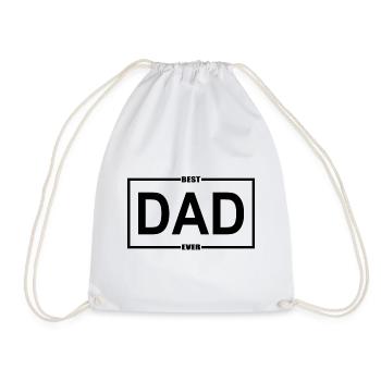 Best Dad Father Father's Day - Drawstring Bag - white - Front