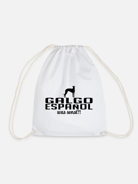 GALGO ESPANOL was sonst Hundespruch Wilsigns - Turnbeutel - Weiß