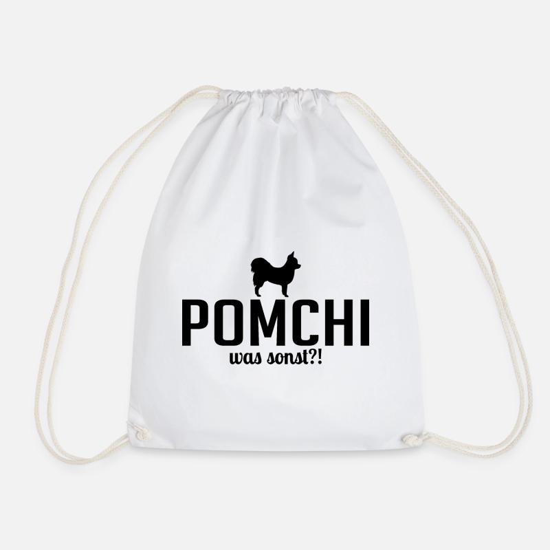 Pomchi was sonst Hundespruch Hunde - Turnbeutel - Weiß