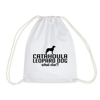 Catahoula Leopard Dog what else Dogs Wilsigns - Drawstring Bag - white - Front