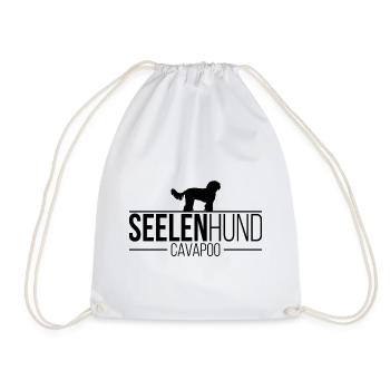Cavapoo Seelenhund Hundespruch Hunde Wilsigns - Turnbeutel - Weiß - Vorne