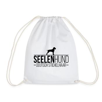 Deutsch Stichelhaar Seelenhund Hund Hunde Wilsigns - Turnbeutel - Weiß - Vorne