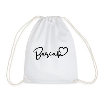 Barca Heartbeat Spain Barcelona - Drawstring Bag - white - Front