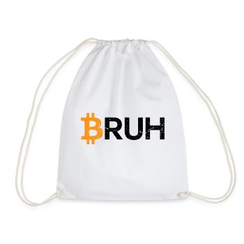 Bitcoin Bruh Kryptowährung Bitcoin - Turnbeutel - Weiß - Vorne