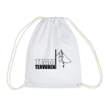 TEAM Tervuren Hunde Hund Belgian Shepherd Wilsigns - Turnbeutel - Weiß - Vorne
