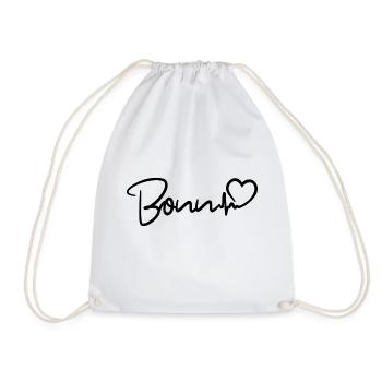 Bonn heartbeat - Drawstring Bag - white - Front