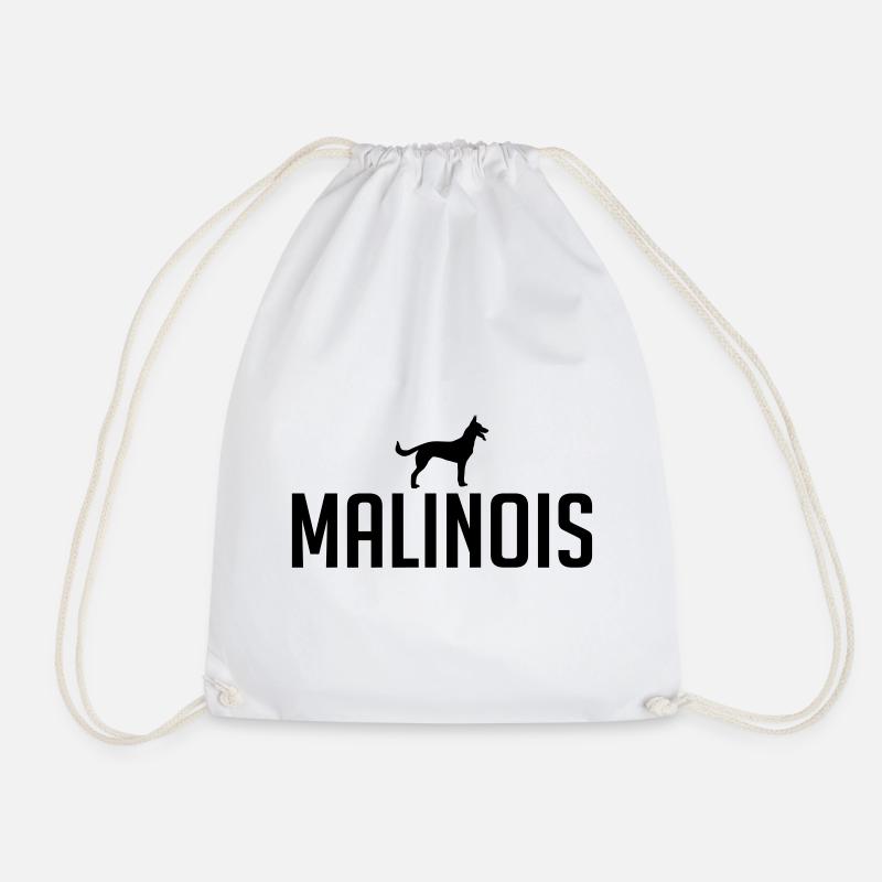 MALINOIS Hunderasse Hundesport Wilsigns Geschenk - Turnbeutel - Weiß