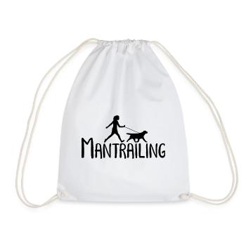 Mantrailing Suchhund Geschenk Hundeliebhaber - Turnbeutel - Weiß - Vorne