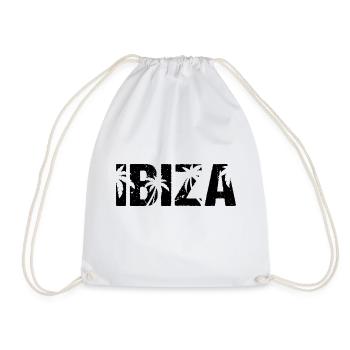 Ibiza Palmen - Turnbeutel - Weiß - Vorne