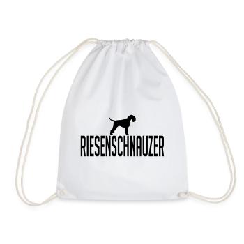 RIESENSCHNAUZER Hunderasse Hund Hunde Wilsigns - Turnbeutel - Weiß - Vorne