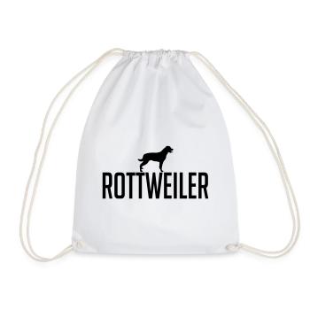 ROTTWEILER Race chien chien Wilsigns - Sac de sport léger - blanc - Devant