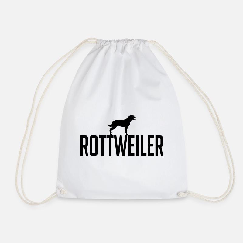 ROTTWEILER Hunderasse Hund Hunde Wilsigns - Turnbeutel - Weiß