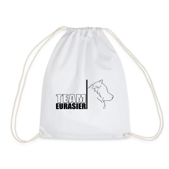 TEAM Eurasier Hunde Hund Wilsigns - Turnbeutel - Weiß - Vorne