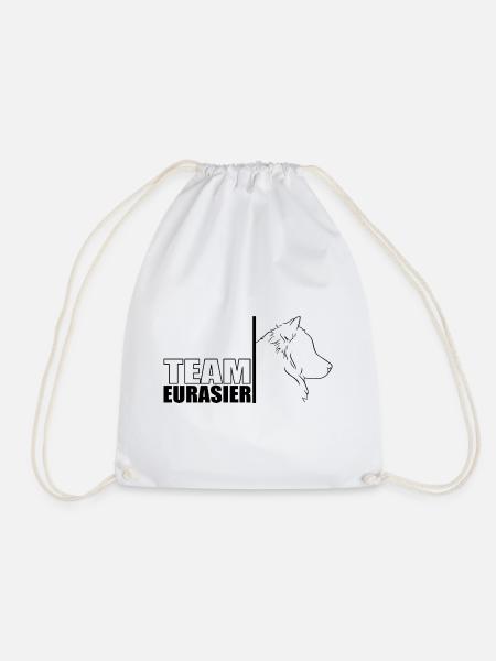 TEAM Eurasier Hunde Hund Wilsigns - Turnbeutel - Weiß