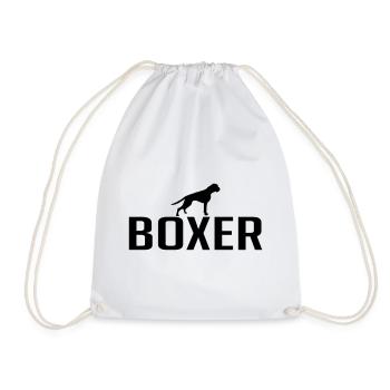 BOXER Hunderasse Hunde Wilsigns - Turnbeutel - Weiß - Vorne