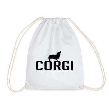 Corgi Race de chien Chiens Wilsigns - Sac de sport léger - blanc - Devant