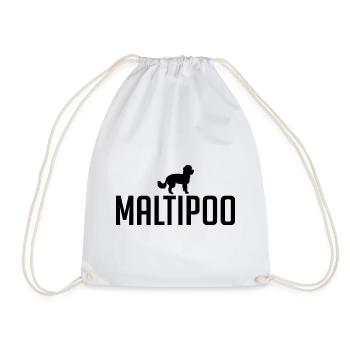 Maltipoo Race de chien Chiens Wilsigns - Sac de sport léger - blanc - Devant