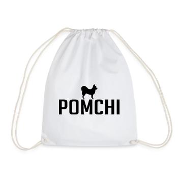 Pomchi Dog breeds Dogs Wilsigns - Drawstring Bag - white - Front