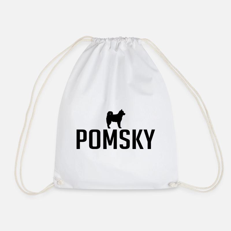 Pomsky Race de chien Chiens Wilsigns - Sac de sport léger - blanc