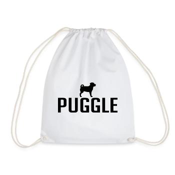 Puggle Dog race Chiens Wilsigns - Sac de sport léger - blanc - Devant