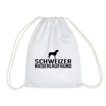 Schweizer Niederlaufhund Hunderasse Hund Hunde - Turnbeutel - Weiß - Vorne